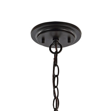 Harper Industrial Farmhouse Iron LED Pendant - JONATHAN Y